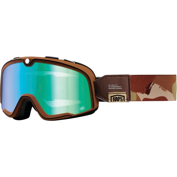 100% Barstow Goggles Pendleton with Green Mirror Lens – 50002-378-02