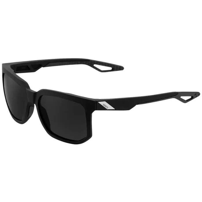 100% Centric Sunglasses Matte Black w/Smoke Lens – 61027-019-57