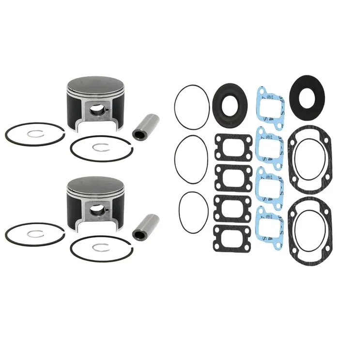 2 SPI Pistons, Full Gasket Kit Ski-Doo 440 MXZ Fan Touring .020 Over 68mm