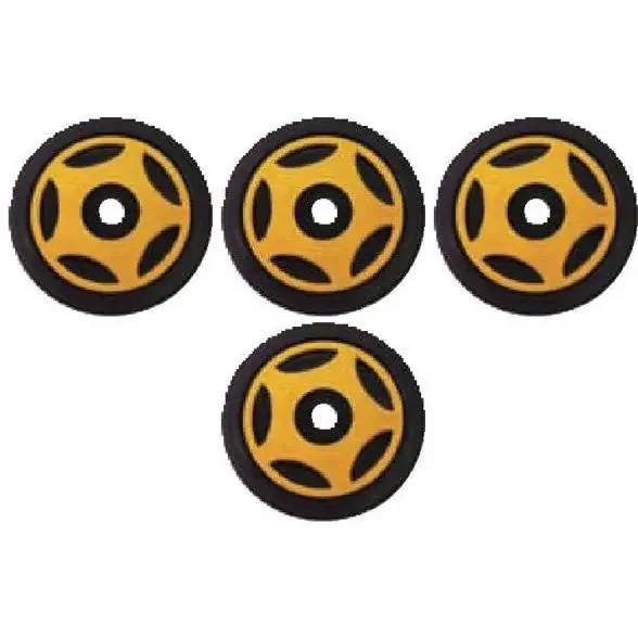 4 Front Rail Gold Idler Wheels Kit for Snowmobile ARCTIC CAT Cougar 1989-1998