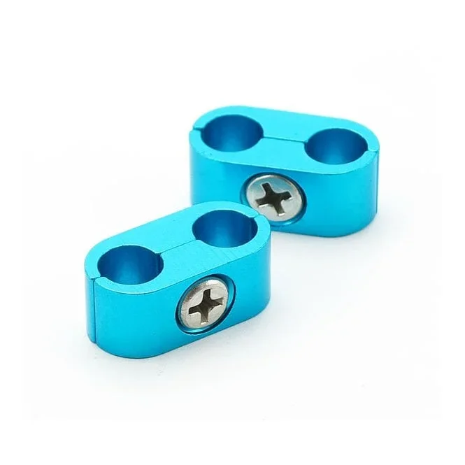 8mm Spark Plug Wire Separator. Smooth, Blue