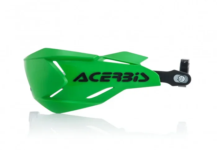 ACERBIS HANDGUARDS X-FACTORY (VIEW DESCRIPTION FOR FITMENT DETAILS); GREEN/BLACK
