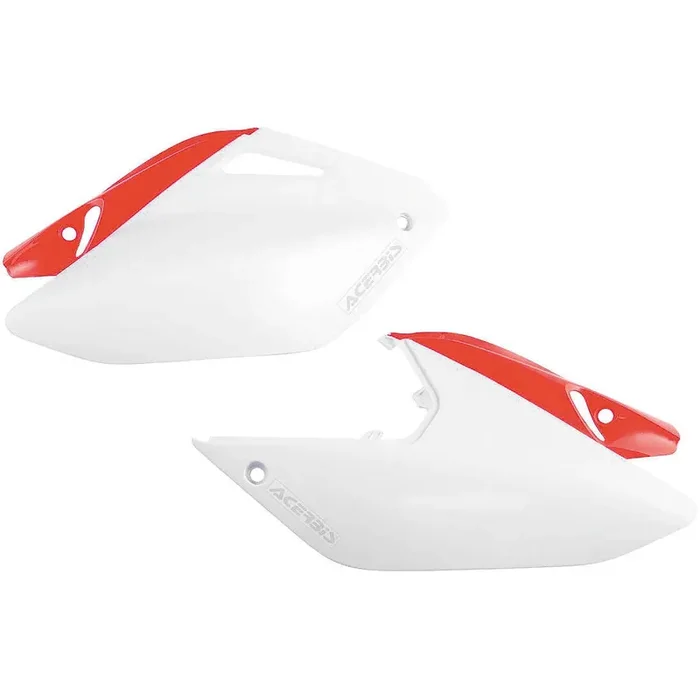 Acerbis White/Red Side Number Plate for Honda – 2071081030