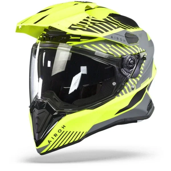 Airoh Commander Adventure Helmet – ‘Boost’ Neon Yellow Matt – Off Road Helmets