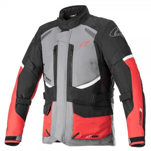 Alpinestars Andes V3 Drystar Jkt Dark Grey BLACK Bright Red – Textile Jackets