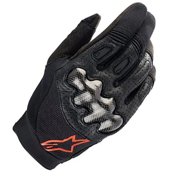 Alpinestars Megawatt V2 Gloves – Black / Red Fluo