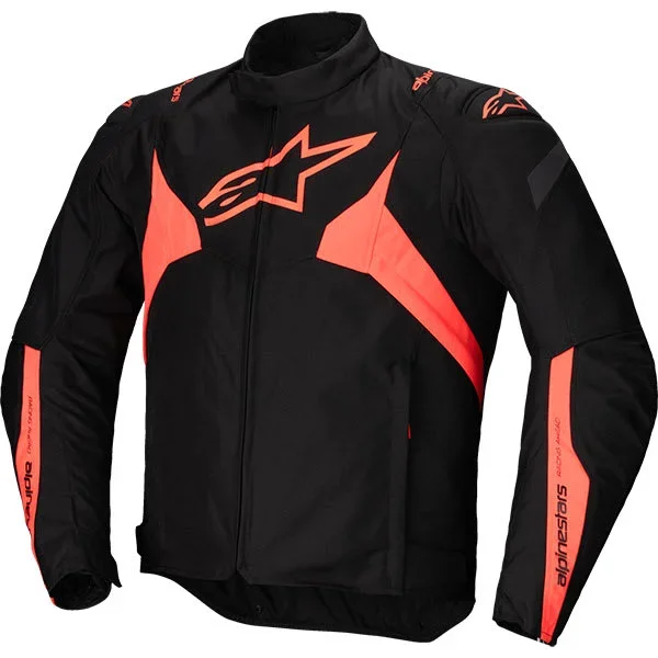 Alpinestars T-Jaws V4 Waterproof Textile Jacket – Black / Red Fluo