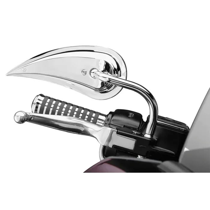Arlen Ness RAD III Chrome Die Cast Right Side Handlebar Mirror Harley Metric New