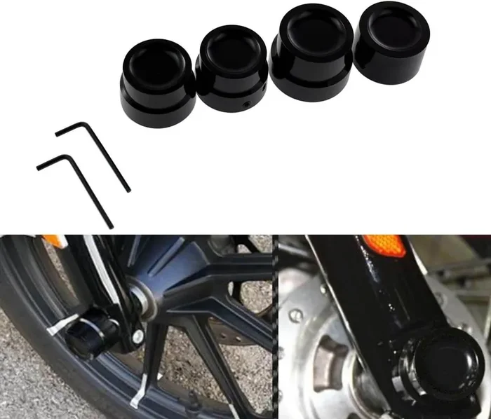 Axle Nut Cover Cap Fit For Harley Sportster 883 Touring Electra Glide Trike Mactions