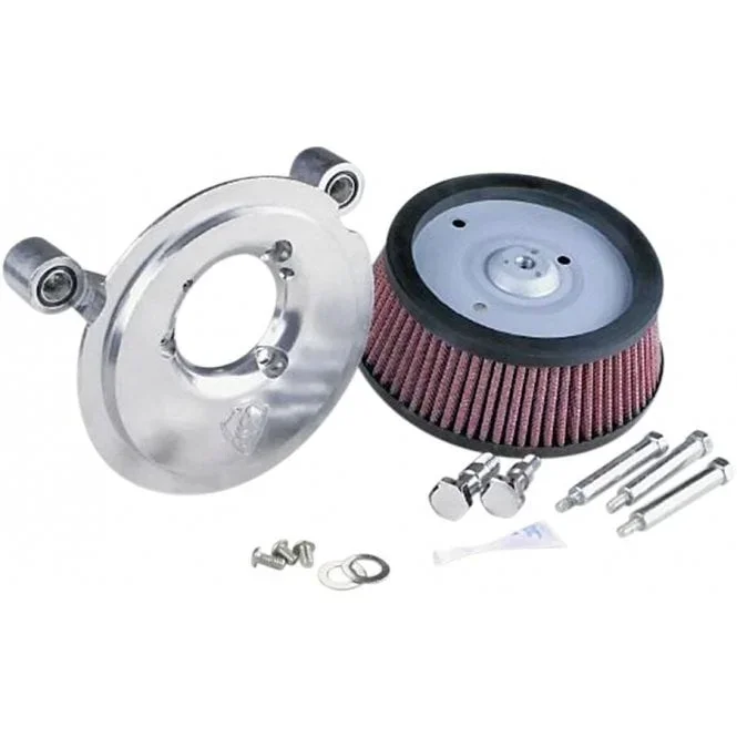 Big Sucker Air Filter Kit Accepts 8″ Round Aftermarket Covers Only Sportster