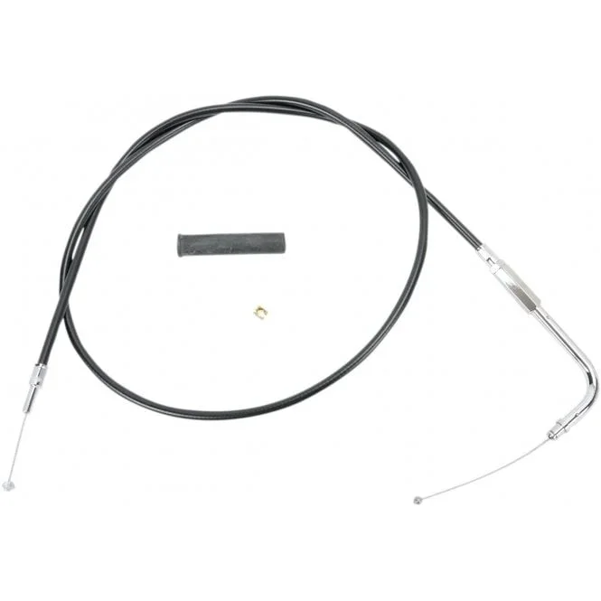 Black Vinyl Throttle Cable – Housing Length : 123 cm (48-1/2″) Dyna, Softail, Classic, Sportster, Touring
