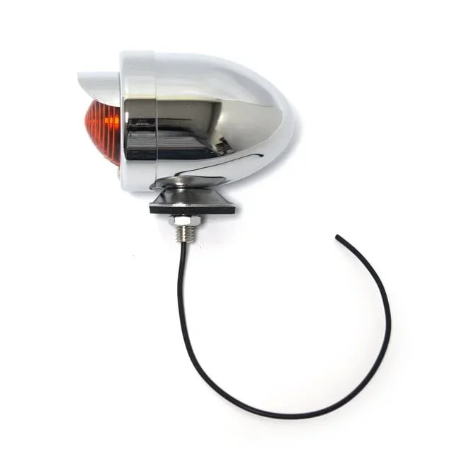 BULLET MARKER LIGHT WITH VISOR, AMBER