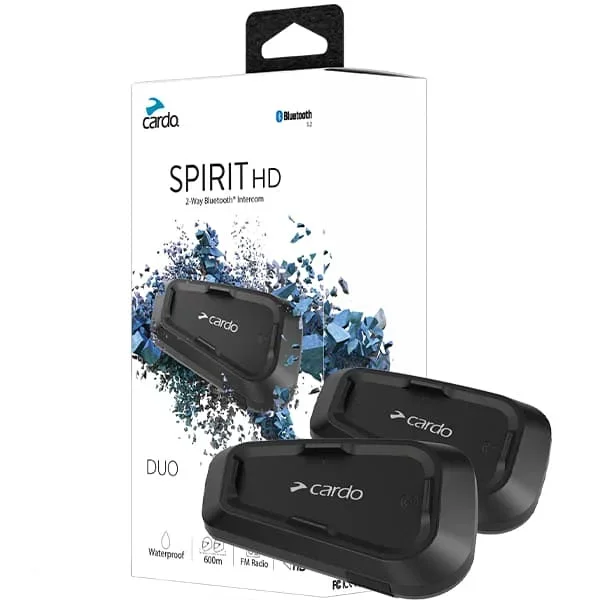 Cardo Spirit HD Bluetooth Intercom – Duo