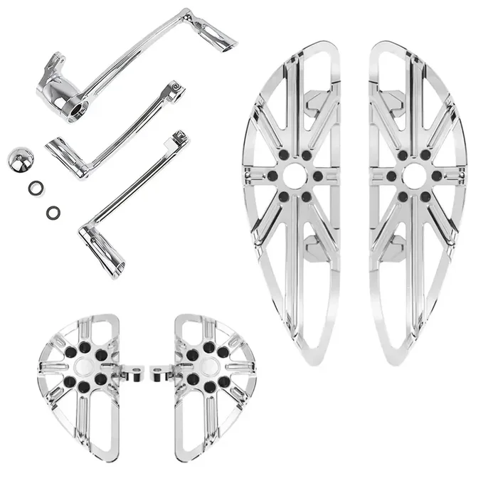 Chrome Gear Shifter Peg Foot Brake Lever Floorboards Fit Touring and Trike models ‘08-‘13 Mactions