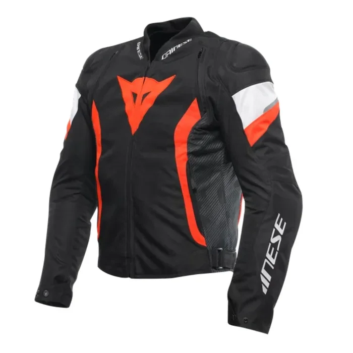 Dainese Avro 5 Jacket – Black/Fluo Red/White