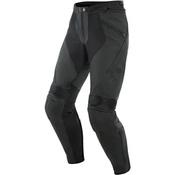 Dainese Pony 3 Leather Motorcycle Trousers (Black)