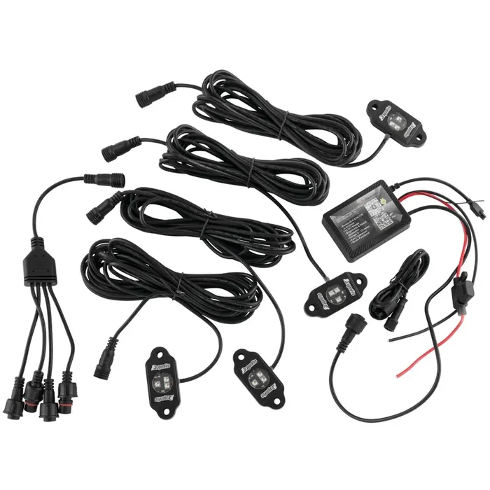 DragonFire Racing 4 pc. Bluetooth RGB Rock Light Pod Kit – 11-0805