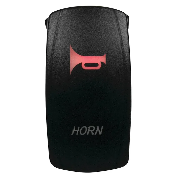 DragonFire Racing Laser-Etched Dual LED Switch – Horn on/off – Red – 04-0053