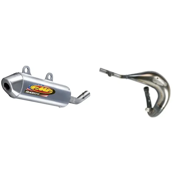FAC Big Bore Fatty Exhaust Pipe & Powercore2 Shorty Silencer for KTM 105XC 07-12