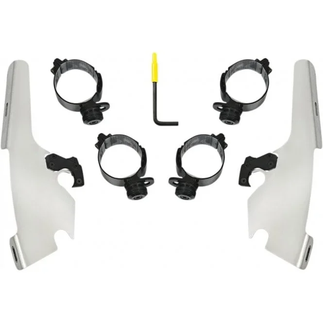 Fats/Slim Windshield Trigger-Lock Complete Mount Kit Softail