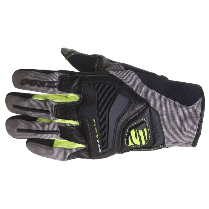Five RS4 Gloves Grey Yellow