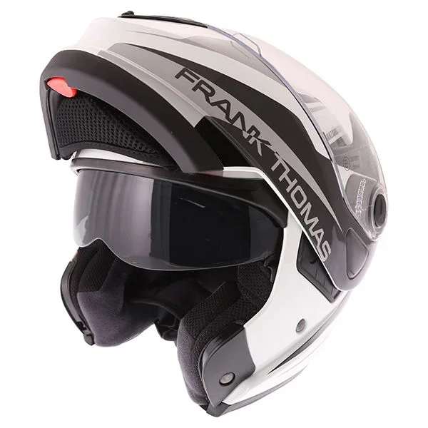 Frank Thomas DV06 Flip Front Helmet White Black Grey