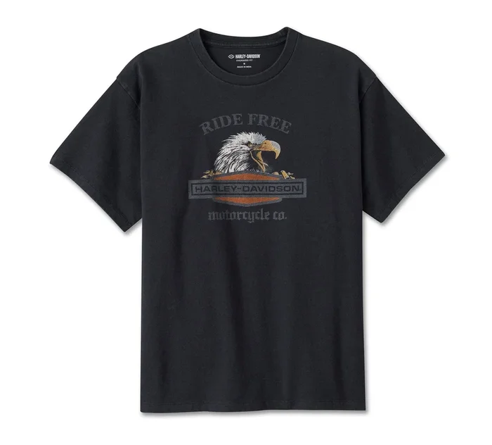 Genuine Harley-Davidson® Women’s Ride Free Eagle Oversized T-Shirt 96072-25VW