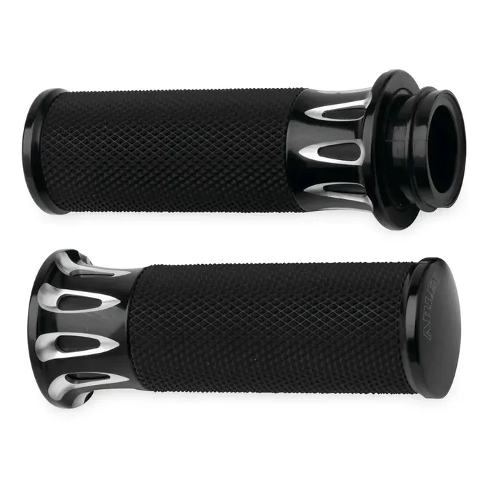 Harley FLHX Street Glide 2006-2007Deep Cut Fusion Grips Black by Arlen Ness