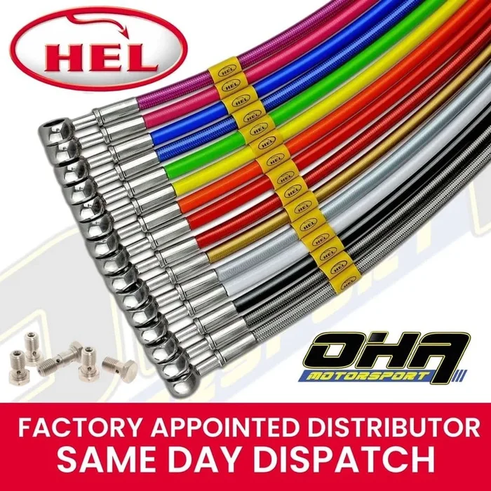 HEL Performance Stainless Braided Brake Line Hose – Husqvarna FE350 2014-2018