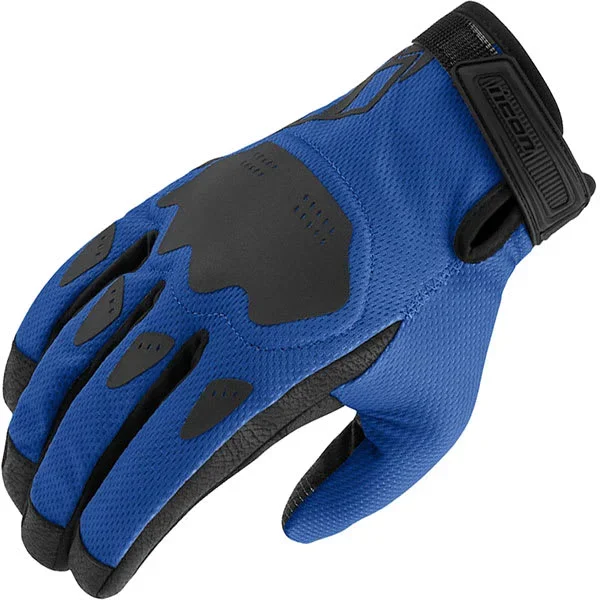 Icon Hooligan CE Gloves – Blue / Black