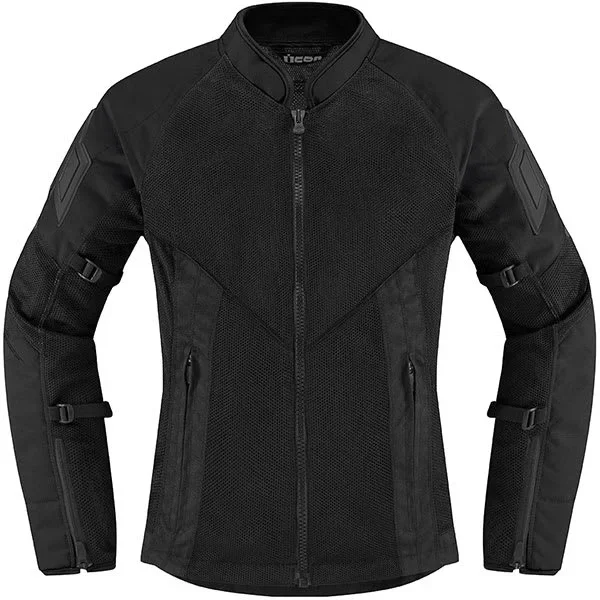 Icon Ladies Mesh AF CE Textile Jacket – Black