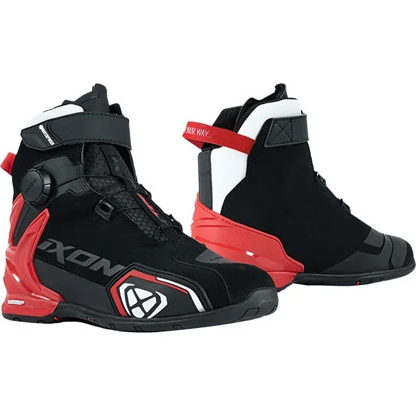 Ixon Bull 2 Waterproof Boots – Black / White / Red