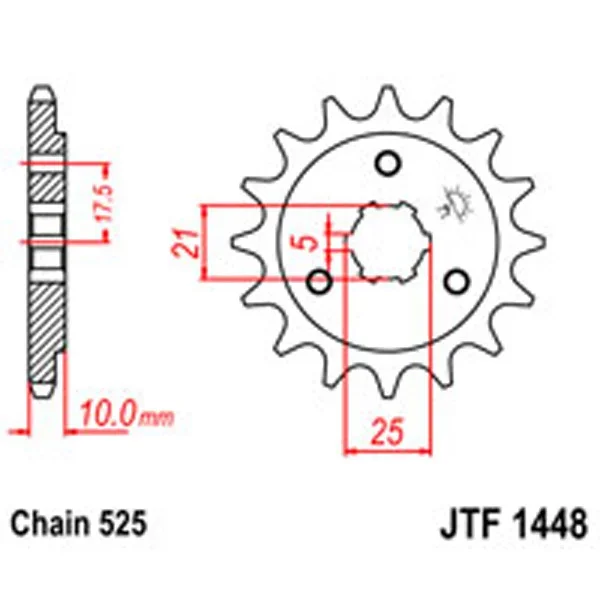 JT Gear Box Sprockets G/B 1448-15 SUZ (2069) – Chain & Sprocket Kits