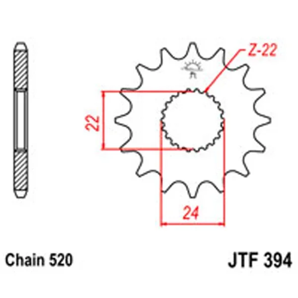 JT Gear Box Sprockets G/B 394-13 Aprilia – Chain & Sprocket Kits