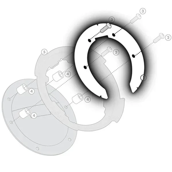 Kappa BF23K Metal Tank Bag Flange Fitting Kit (Yamaha) – Tank Bags