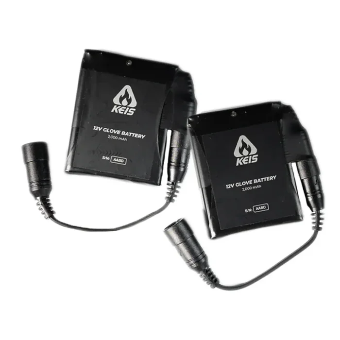 Keis 2000mAh Gloves Battery Set – Multinational Plug