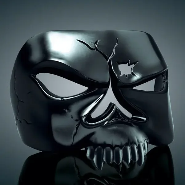 KURYAKYN BLACK CHROME ZOMBIE COVER FOR 1973-2017 HARLEY FENDER TAILLIGHT HD 9024