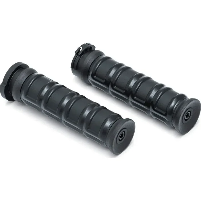 Kuryakyn Dillinger Grips for V-Twin Dual Cable Satin Black