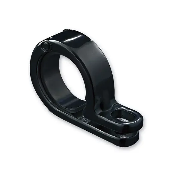 KURYAKYN GLOSS BLACK P CLAMP FOR 1-1/8″ OR 1-1/4″ TUBING 4023