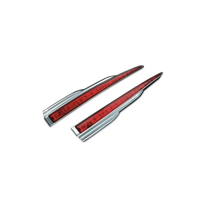 Kuryakyn trike rear light bars. Chrome Trike: 09-23 FLHTCUTG Tri Glide Ultra Classic; 10-11 FLHXXX Street Glide