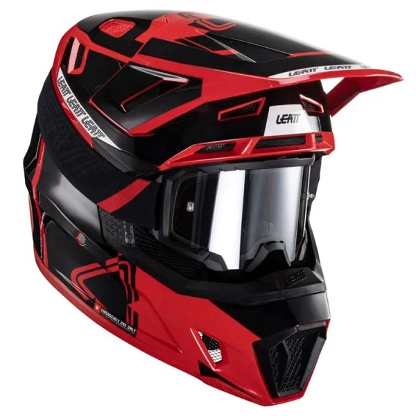 Leatt HELMET MOTO 7.5 V24 RED INCLUDES 4.5 GOGGLE – Off Road Helmets