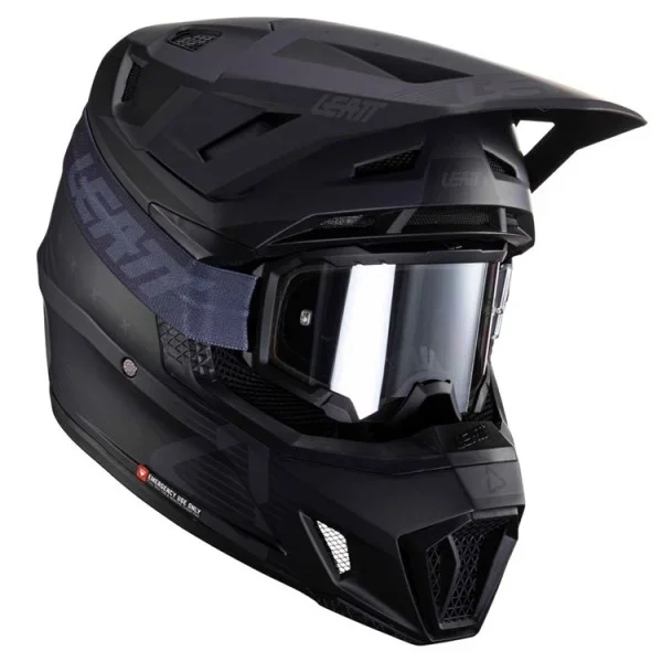 Leatt HELMET MOTO 7.5 V24 STEALTH INCLUDES 4.5 GOGGLE – Off Road Helmets