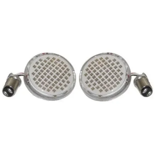 Letric Lighting Deluxe Bullet Style Turn Signal Inserts Red 1157