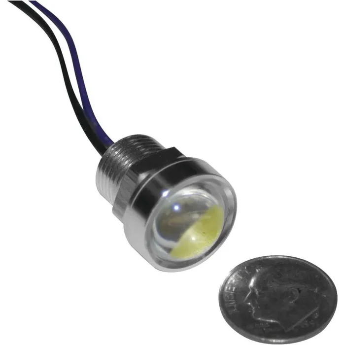Letric Lighting Royal Flush Mount G2 LED 3-Wire, 9/16″, Polished/White/Amber