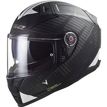 LS2 FF811 Vector II Splitter Helmet (Black|White)