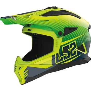 LS2 MX708 Fast 2 Duck Moto-X Helmet (Matt Fluo Green)