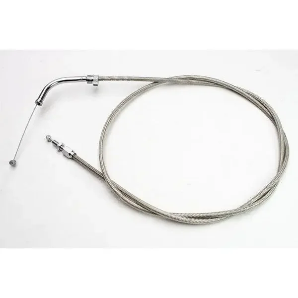 Motion Pro Stainless Steel Armor Coat Throttle Pull Cable Plus 2″ 65-0343