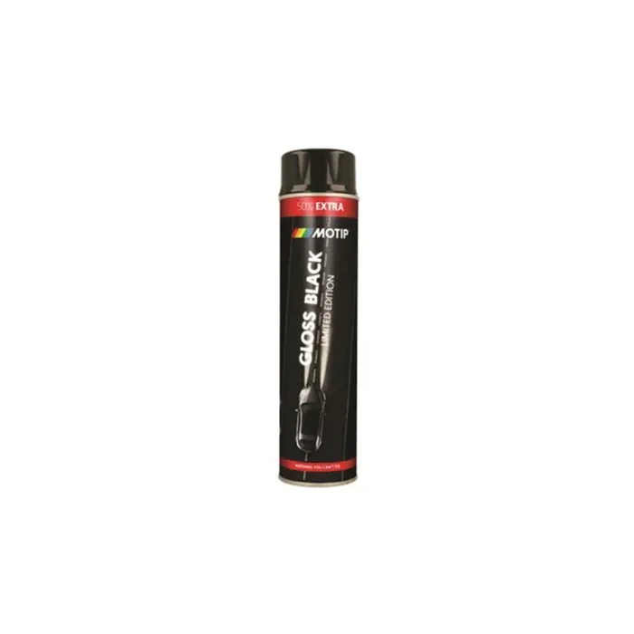 MOTIP Gloss Black Spray Voucher 600ml