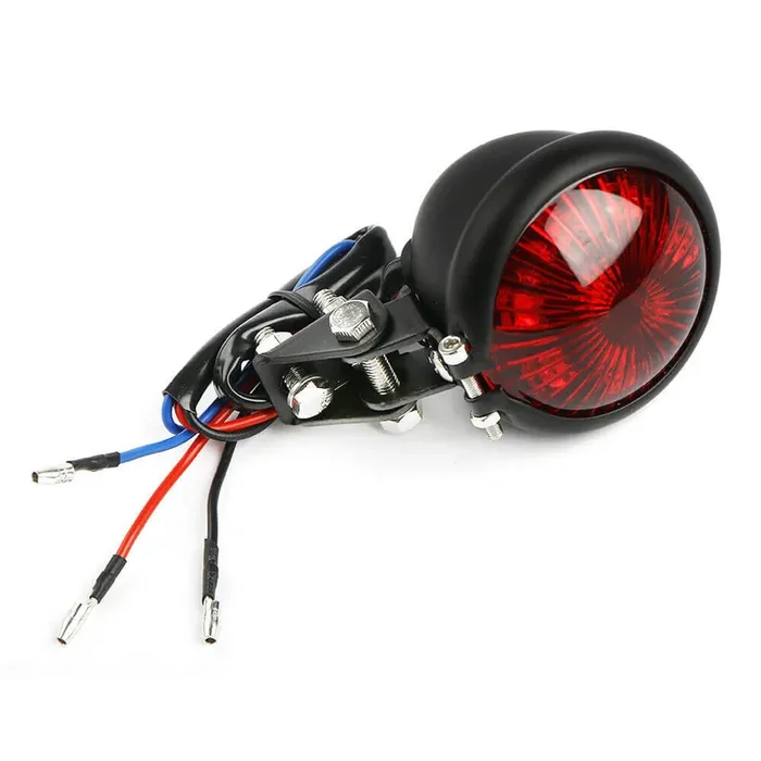 Motorcycle Bike Bates Style LED Taillight Tail Brake Light Stop Lamp For Harley Chopper Bobber Cafe Racer