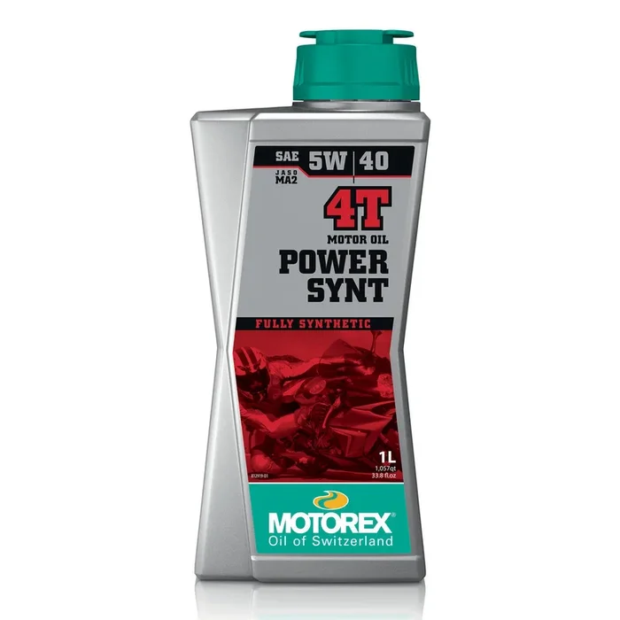 MOTOREX POWER SYNT 4T FULLY SYNTHETIC PRO PERFORMANCE JASO MA2 5W/40 1L